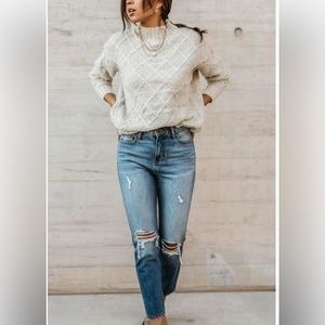 Bohme turtleneck mock neck cozy sweater